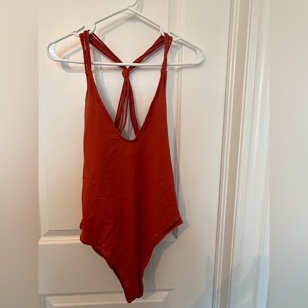 Zara Rust One-Piece Swimsuit. NWOT